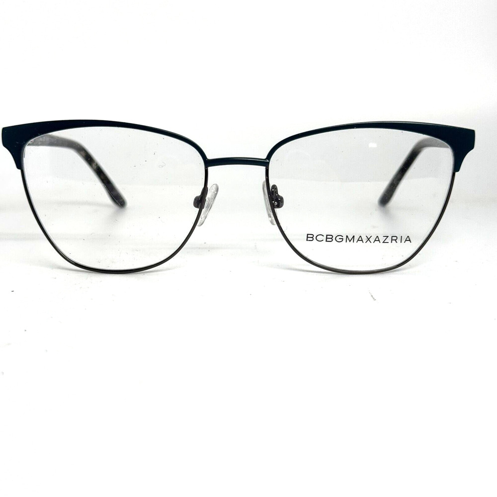 BCBGMAXAZRIA Nannette Teal Laminate Eyeglasses Frame 53-17-135mm H16861